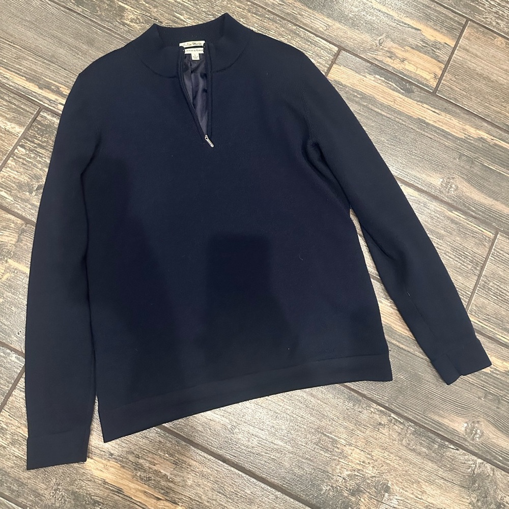 Fairway and Greene navy men’s quarter zip